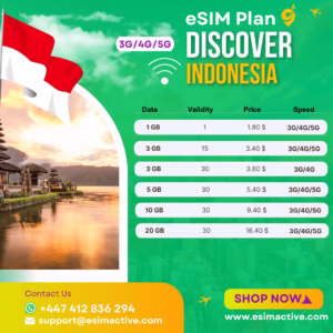 esim plan for Indonesia Single Destination